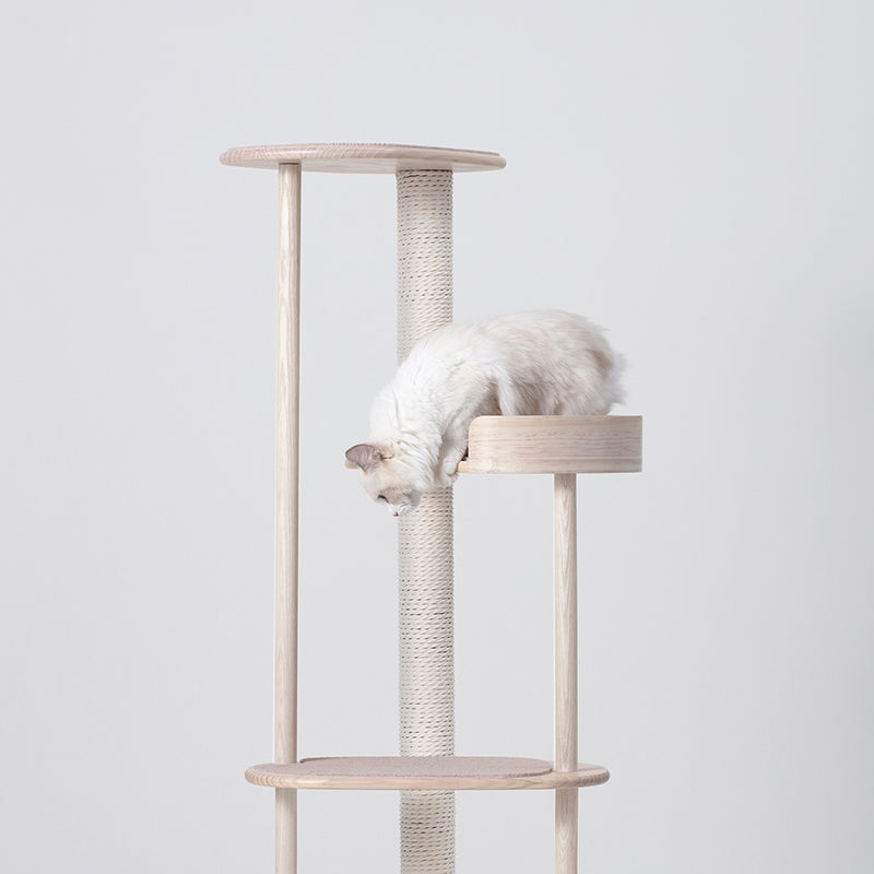 Meoooow 貓跳台爬架|實木大理石|仙女座 - LOVE PET FAMILY