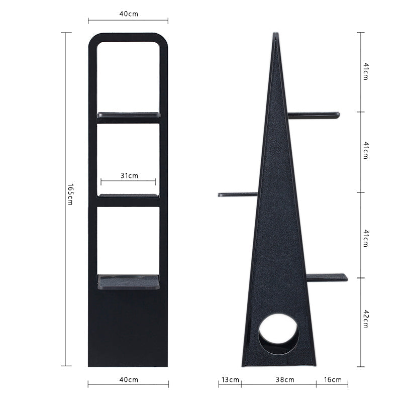 Meoooow 貓跳台爬架|實木|雲梯|黎明黑 - LOVE PET FAMILY
