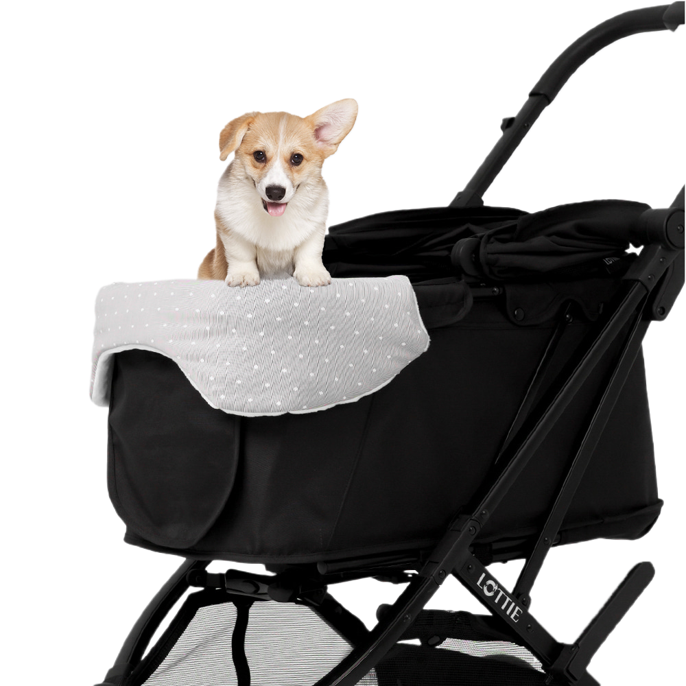 韓國 Rottie 寵物推車配件推車保護套|全車適用|條紋灰