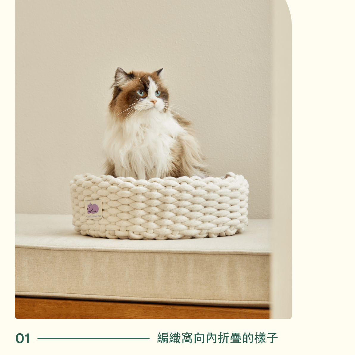 韓國 Fidotail 折疊編織貓窩狗窩寵物窩 - 高品質寵物窩 - 特價 $TWD 1080|LOVE PET FAMILY