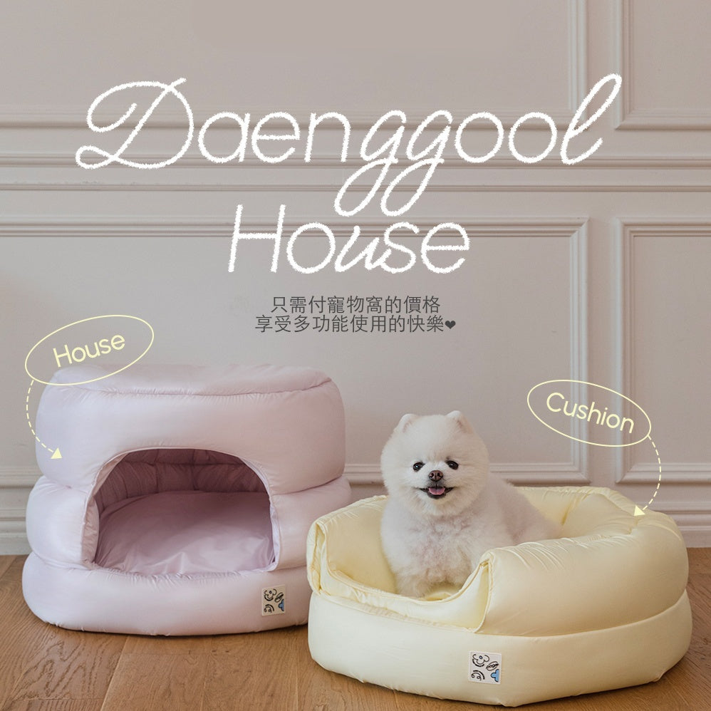 韓國 Pogle 四季防蟎兩用型貓窩狗窩寵物沙發墊|櫻花粉 - 高品質寵物窩 - 特價 $TWD 2786|LOVE PET FAMILY