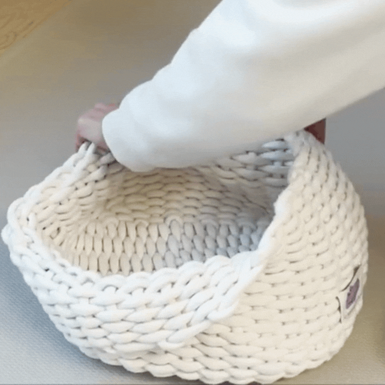 韓國 Fidotail 折疊編織貓窩狗窩寵物窩 - 高品質寵物窩 - 特價 $TWD 1080|LOVE PET FAMILY