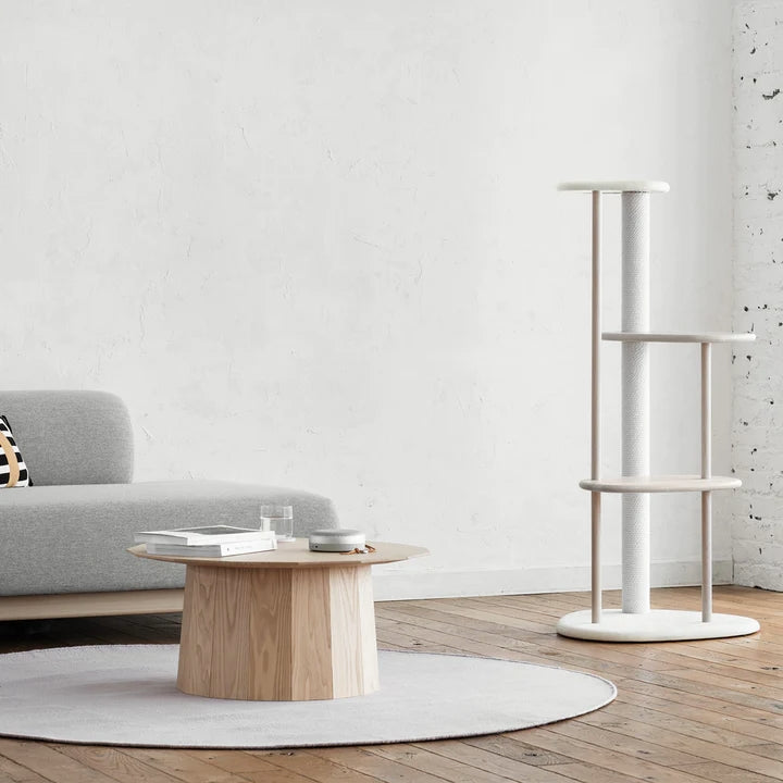 日本 KARIMOKU Cat Tree 貓跳台爬架|實木|純白&橡木白色 - 高品質貓跳台 - 特價 $TWD 14580|LOVE PET FAMILY