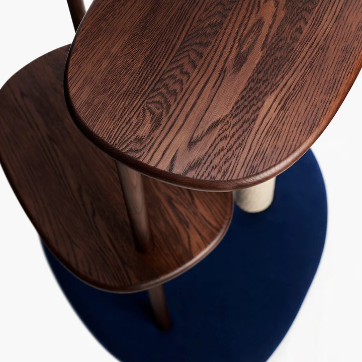 日本 KARIMOKU Cat Tree 貓跳台爬架|實木|藍色&橡木摩卡棕 - LOVE PET FAMILY