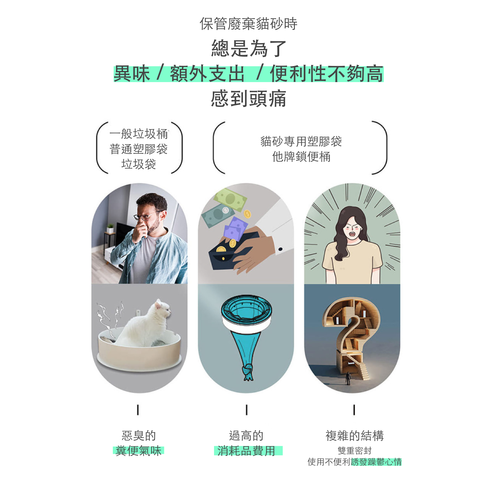 韓國 Deocube 除臭抗菌貓咪鎖便桶 4.5 L+替換蓋 SET