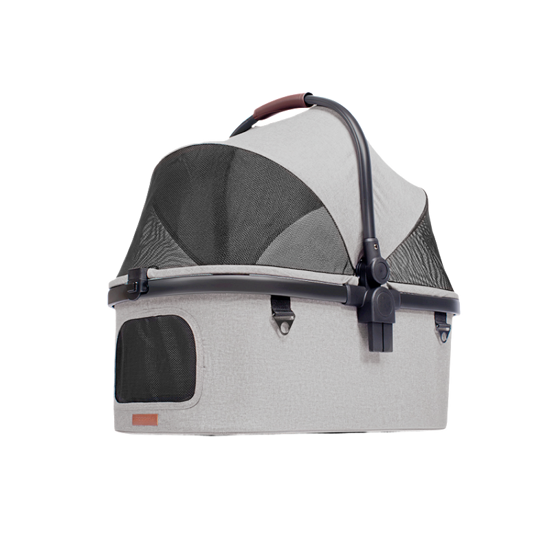 日本 Uppapets 高景觀雙開敞篷寵物推車 Aroa Plus 座艙提籃 - 高品質寵物推車 - 特價 $TWD 2520|LOVE PET FAMILY