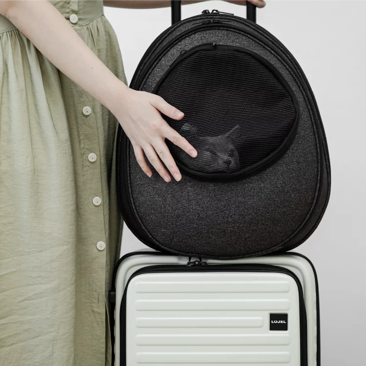 小宅生活 Housmall Living 一包兩用 EGGY 小宅包|沈穩深灰 - 高品質寵物背包 - 特價 $TWD 3230|LOVE PET FAMILY