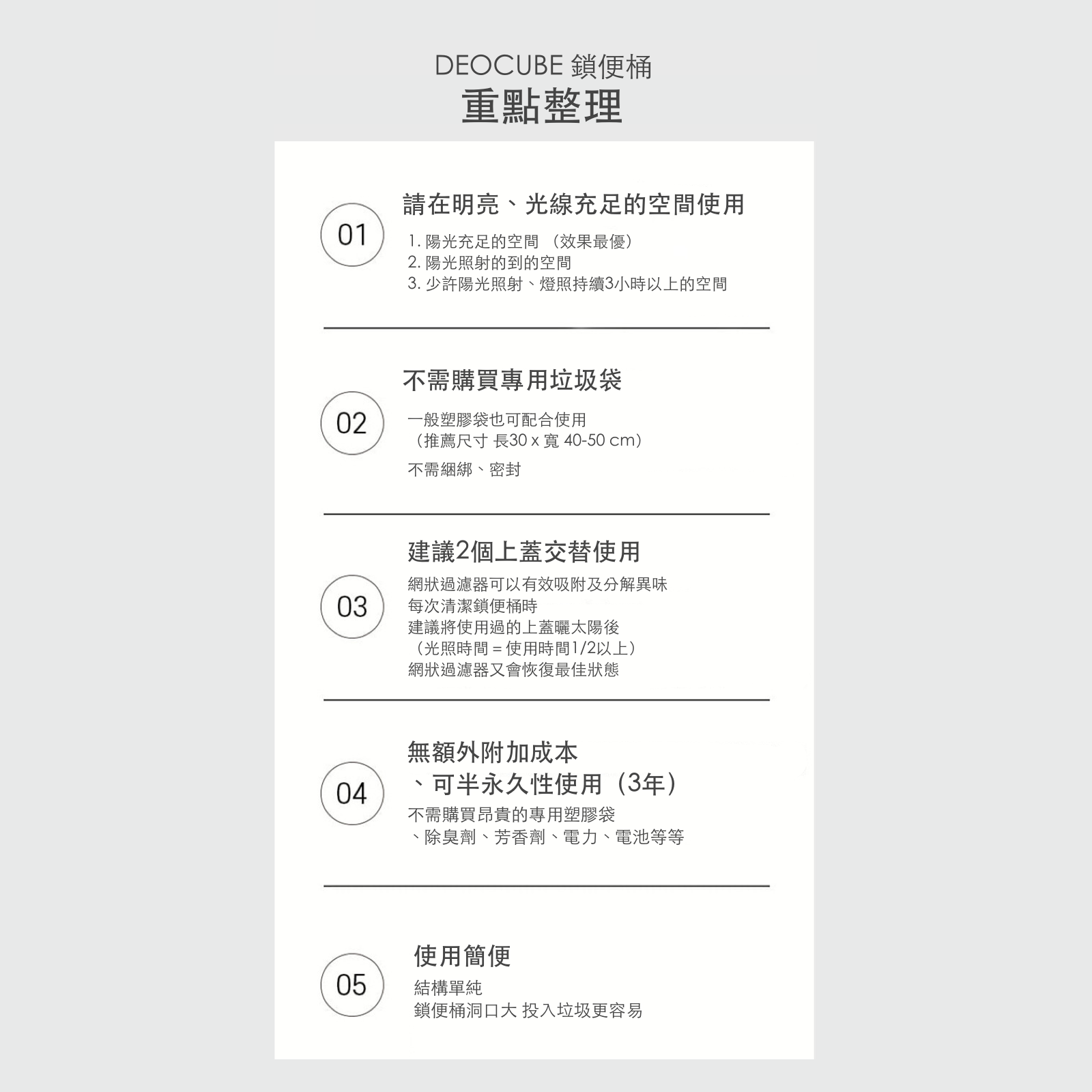 韓國 Deocube 除臭抗菌貓咪鎖便桶 4.5 L+替換蓋 SET