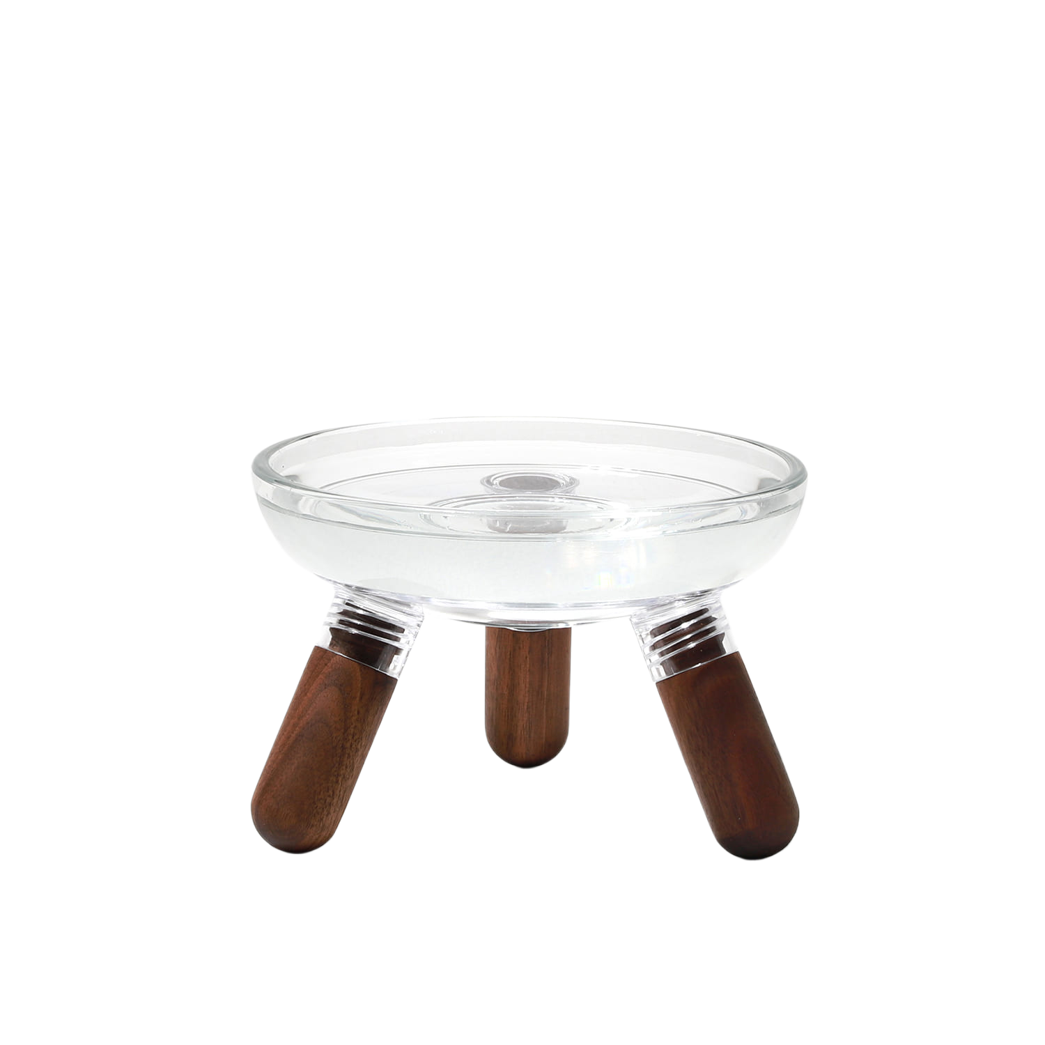 韓國 inherent 原木寵物碗架組 oreo glass|玻璃碗短腳 - 高品質寵物碗架組 - 特價 $TWD 1200|LOVE PET FAMILY