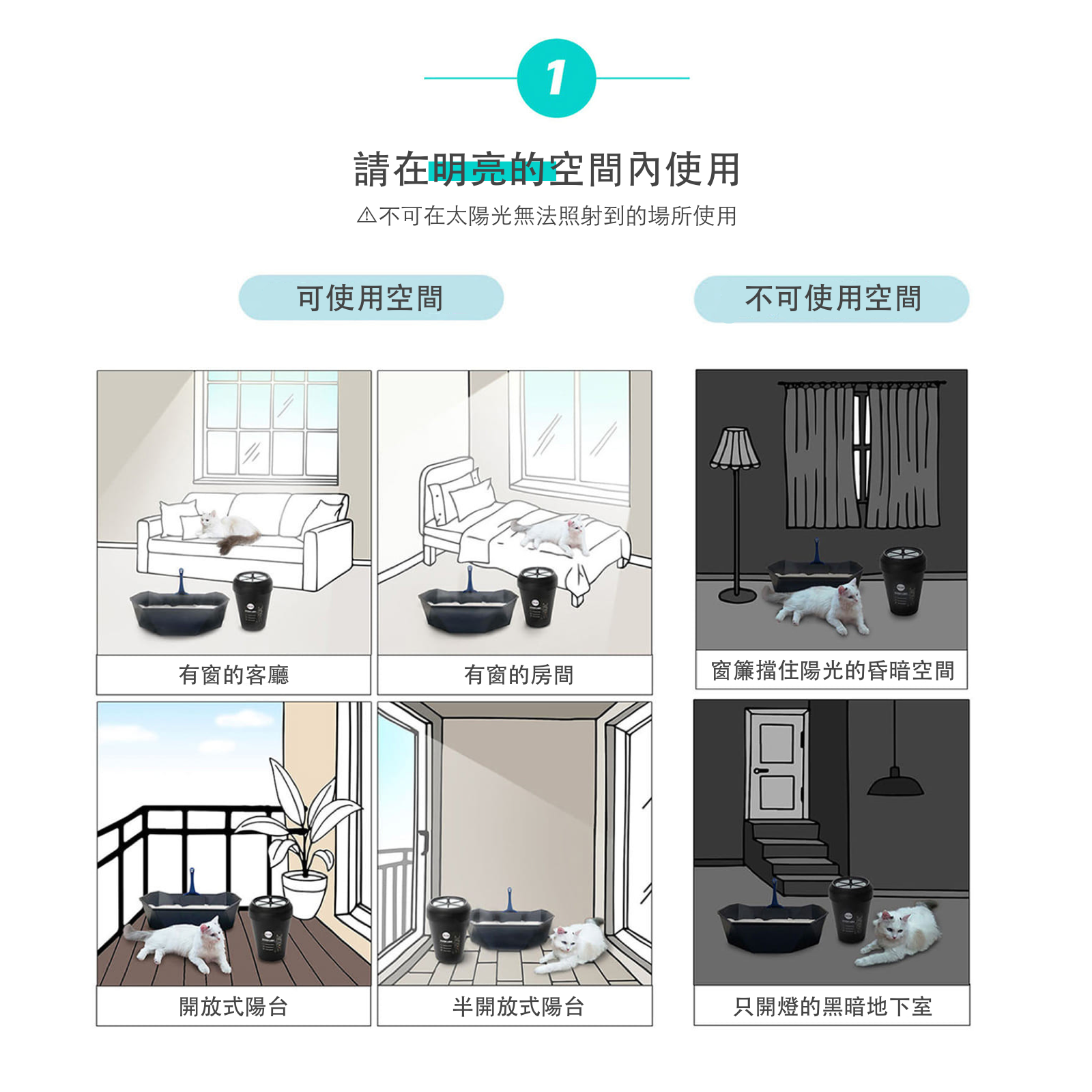 韓國 Deocube 除臭抗菌貓咪鎖便桶 4.5 L+替換蓋 SET