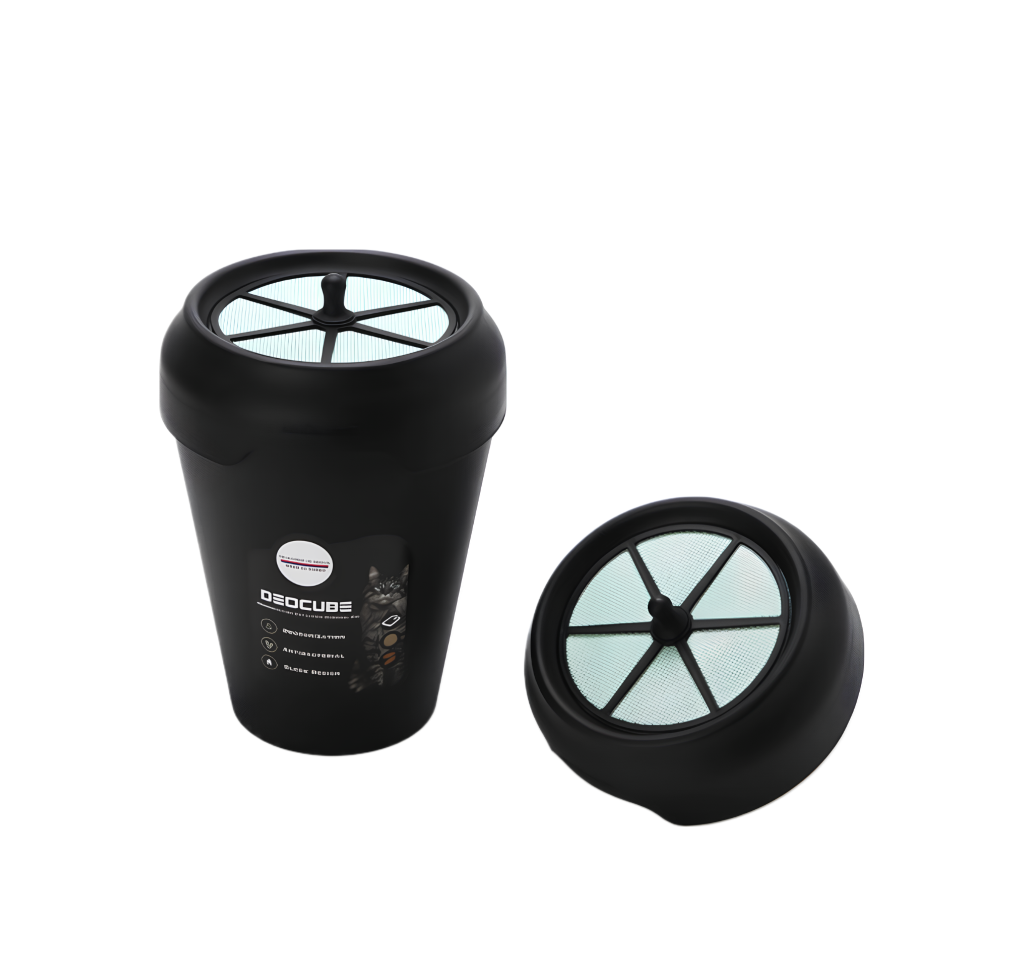 Korea Deocube deodorizing and antibacterial cat toilet bowl 4.5 L + replacement cover SET