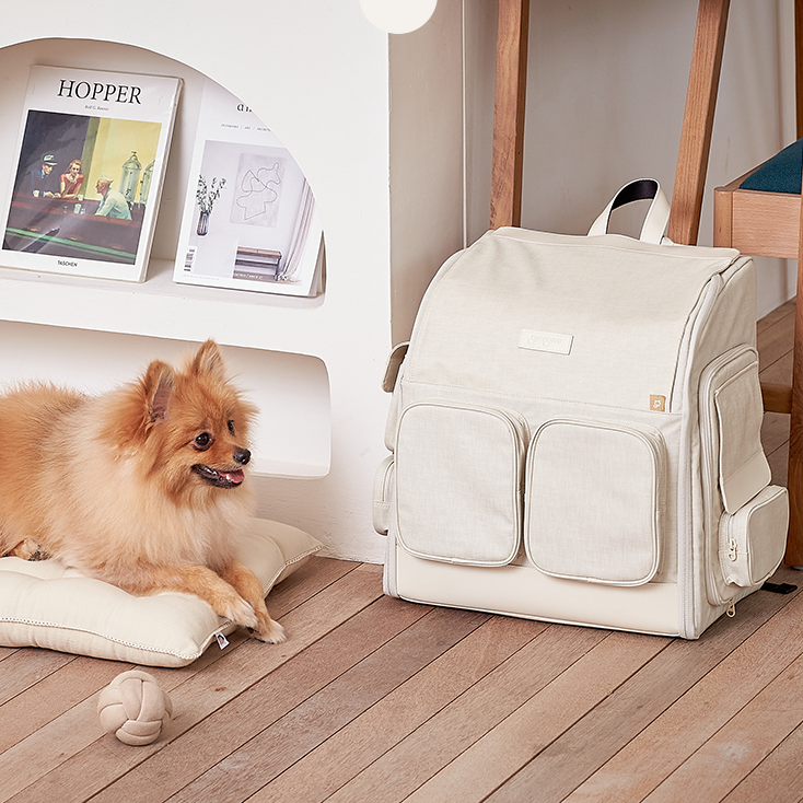 韓國 guruguru 後背式寵物外出包 WEGOBAG|M size 9 kg 以下適用 - 高品質寵物背包 - 特價 $TWD 6300|LOVE PET FAMILY