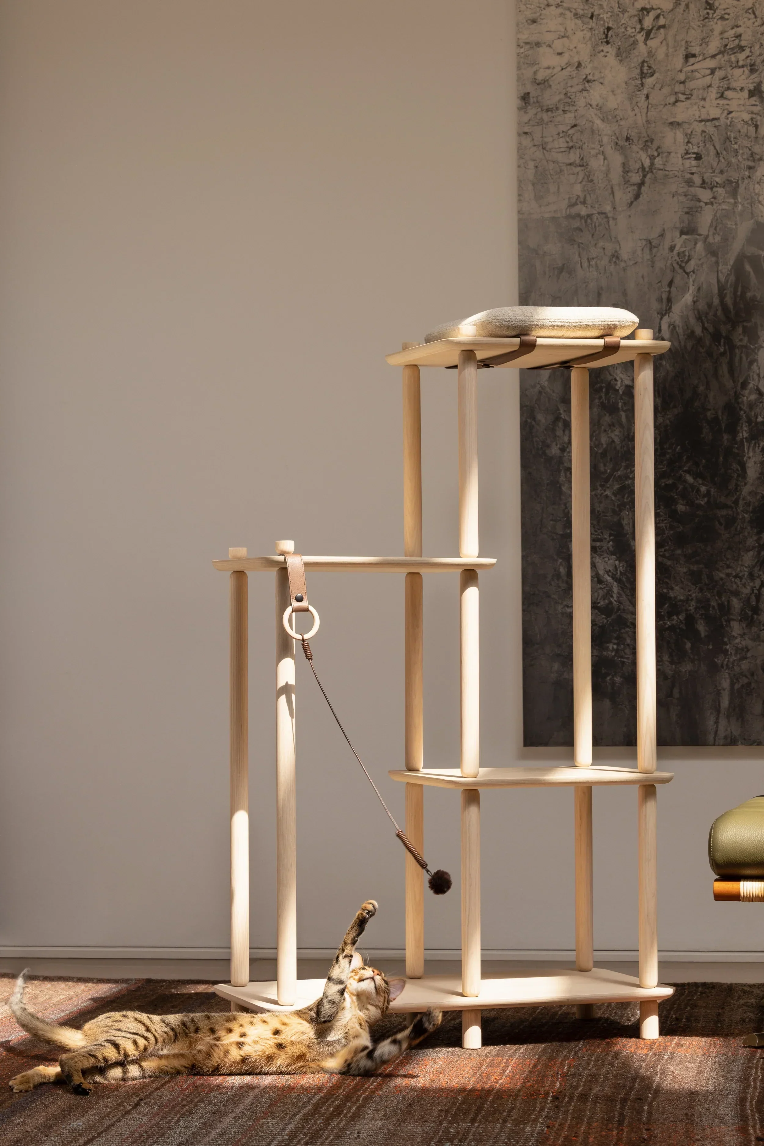 加拿大 PAPUK 貓跳台爬架逗貓棒 Connect Toy - LOVE PET FAMILY