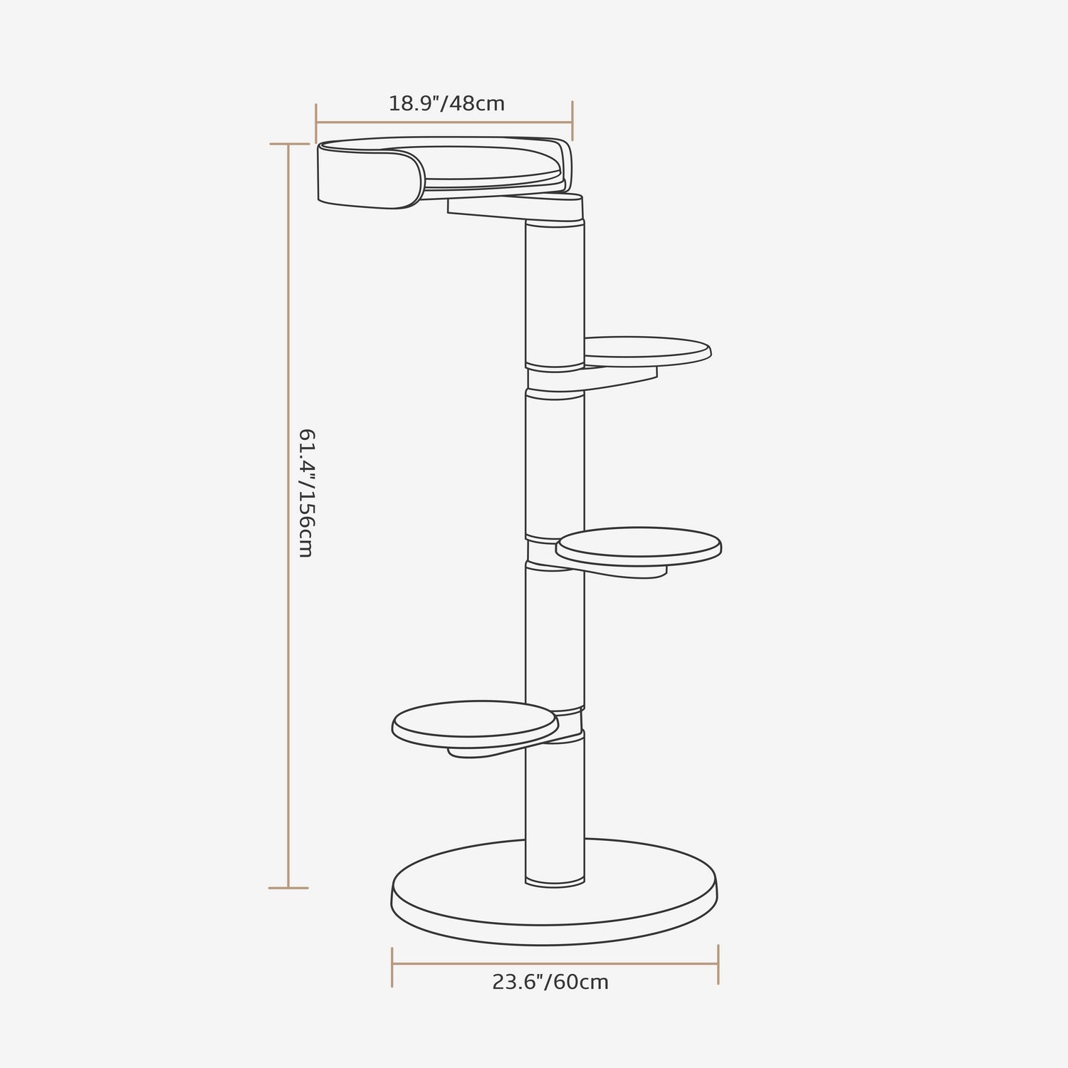 丹麥 LOMOO 貓跳台爬架|實木|四層|MAX 大貓窩 - 高品質貓跳台 - 特價 $TWD 7020|LOVE PET FAMILY