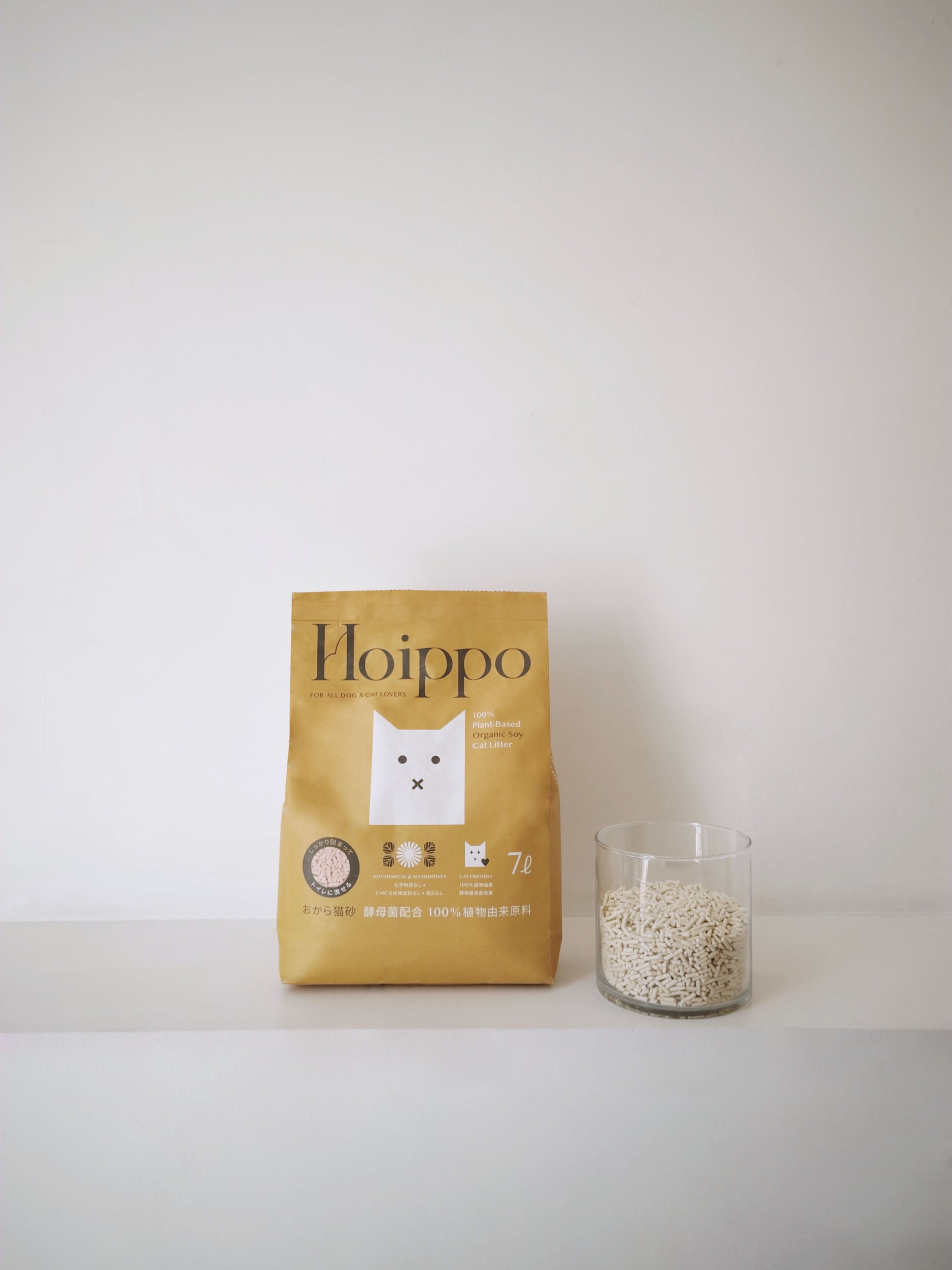 日本 Hoippo 一步步 環保有機天然除臭酵母菌保健豆腐貓砂 7L (99%零粉塵) - 高品質貓砂 - 特價 $TWD 286|LOVE PET FAMILY