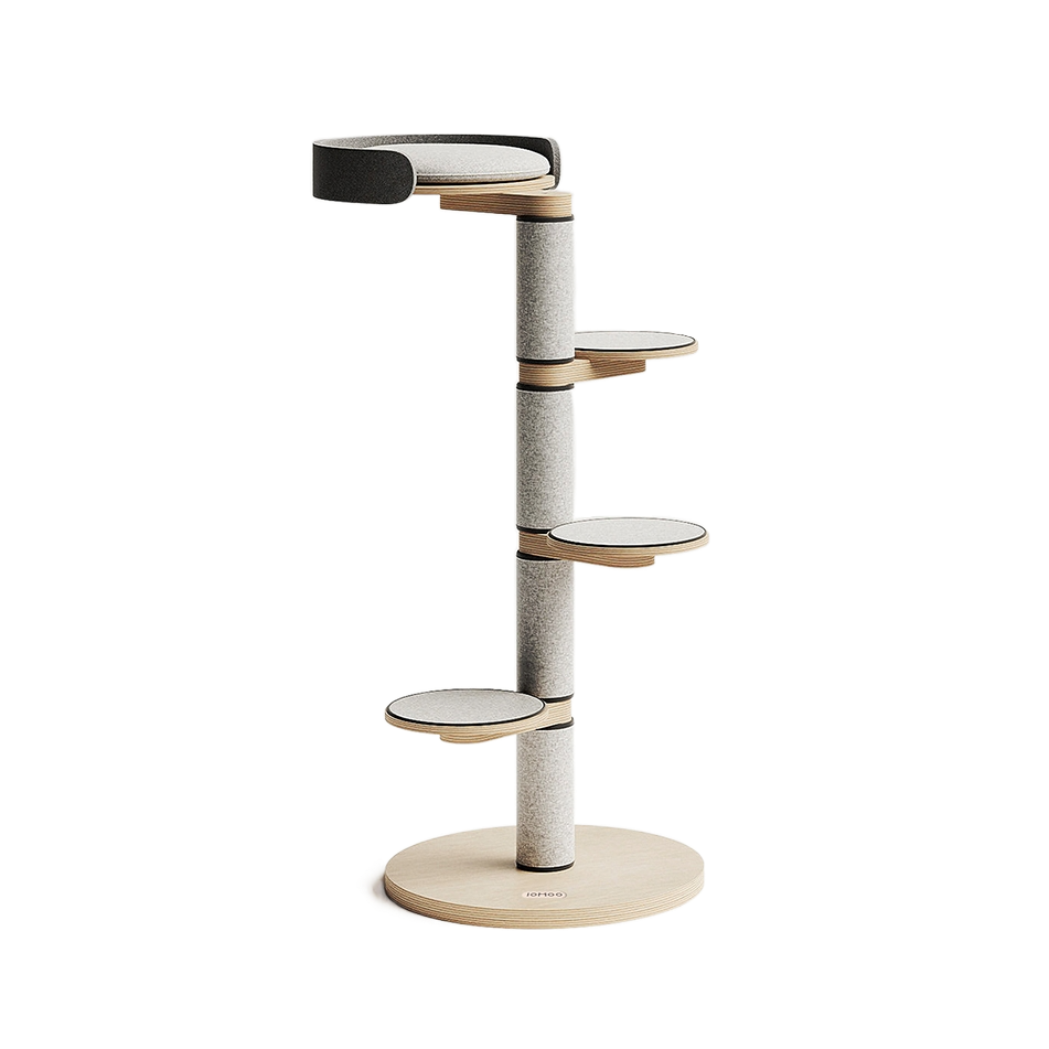 丹麥 LOMOO 貓跳台爬架|實木|四層|MAX 大貓窩 - LOVE PET FAMILY