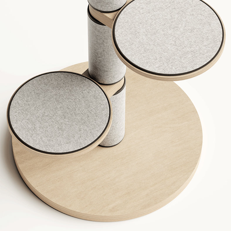 丹麥 LOMOO 貓跳台爬架|實木|三層含太空艙 - LOVE PET FAMILY