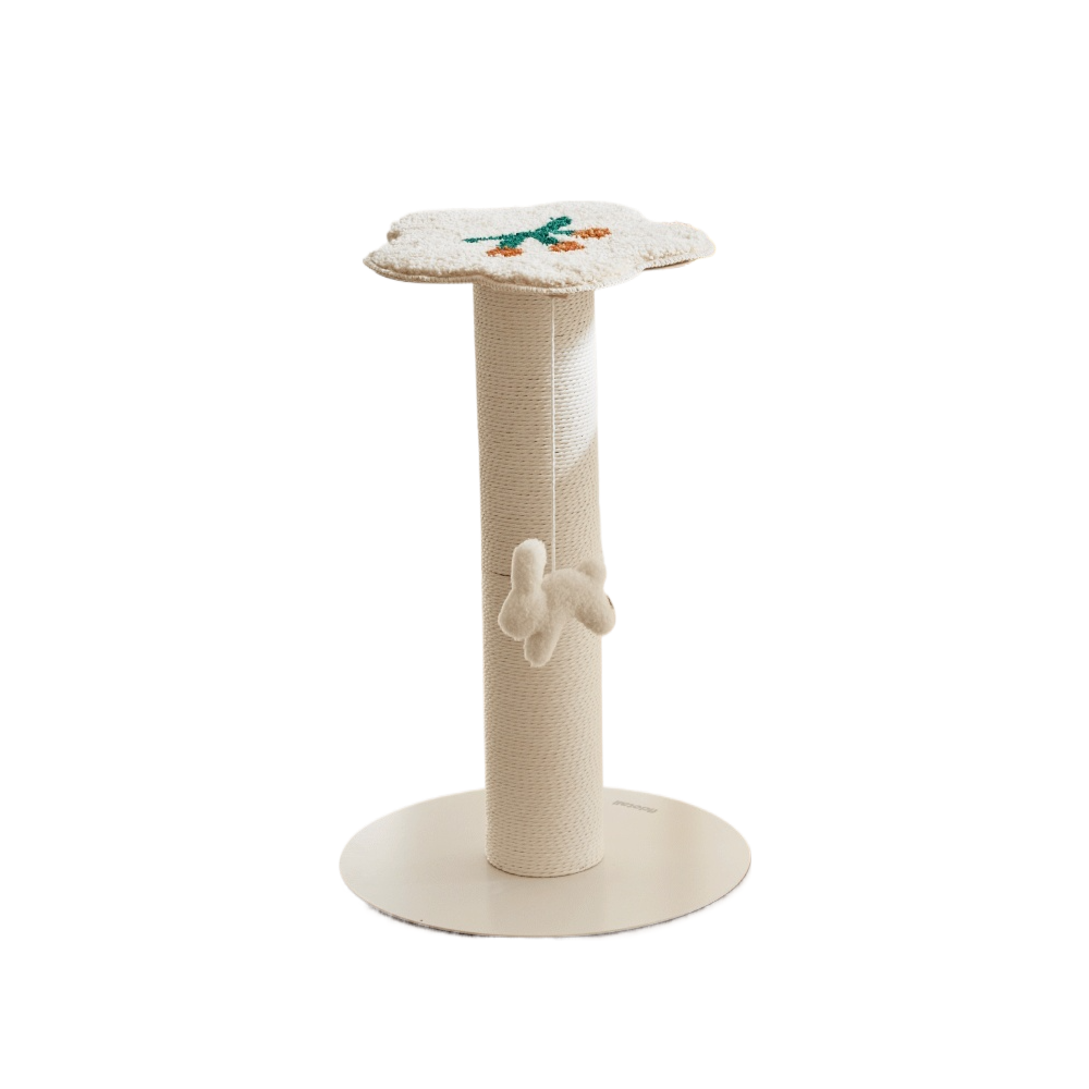 韓國 Fidotail 簇絨墊麻繩貓抓柱|兩層 61cm - 高品質貓抓柱 - 特價 $TWD 2985|LOVE PET FAMILY