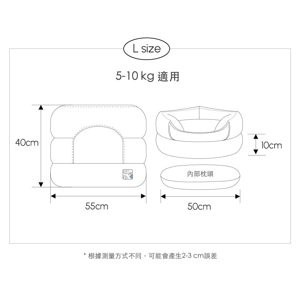 韓國 Pogle 四季防蟎兩用型貓窩狗窩寵物沙發墊 |奶油黃 - 高品質寵物窩 - 特價 $TWD 2786|LOVE PET FAMILY