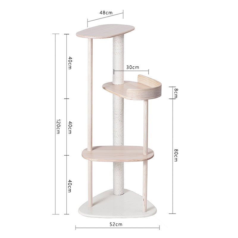 Meoooow 貓跳台爬架｜實木大理石｜仙女座 - LOVE PET FAMILY