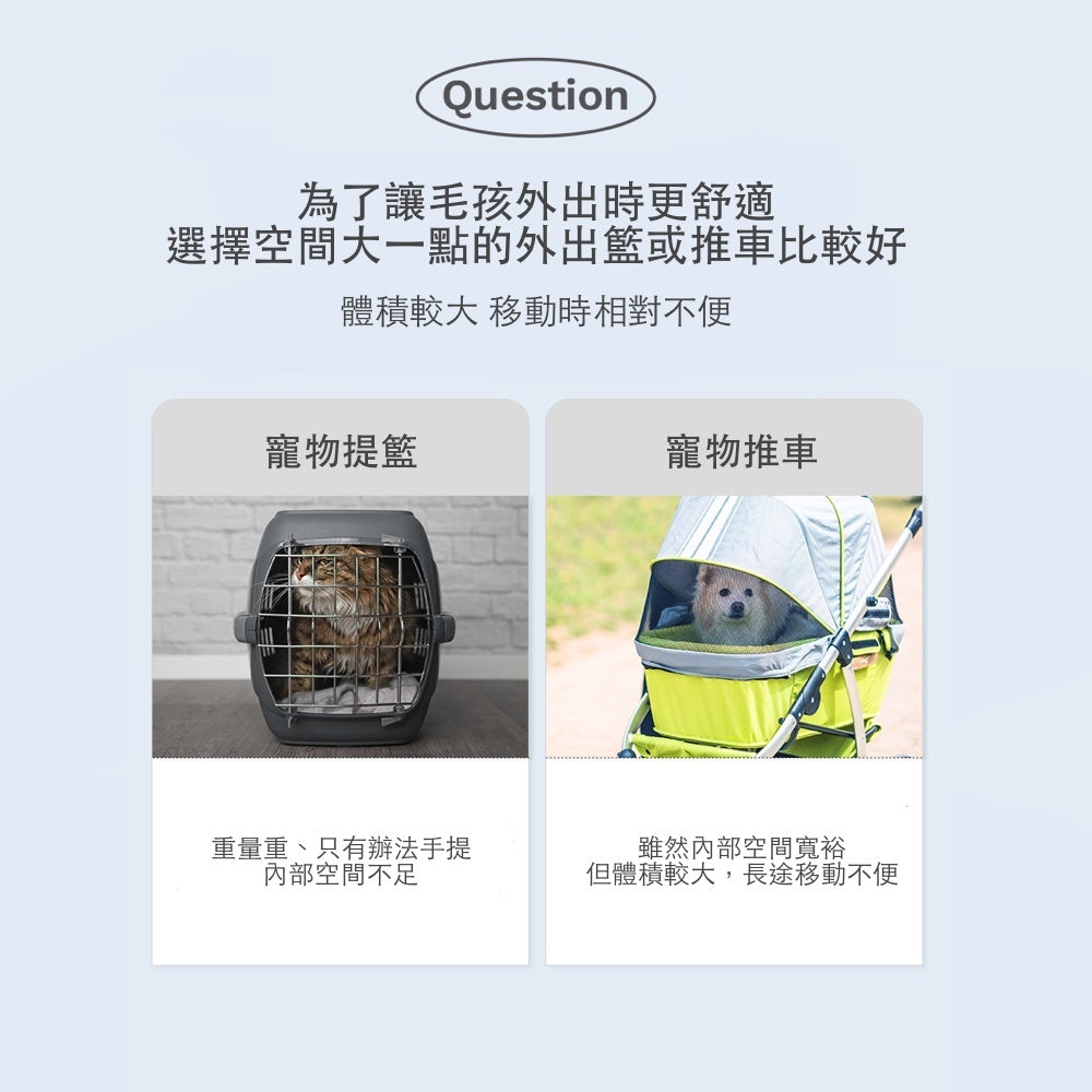 韓國 Adoptme 6合1多功能寵物外出背包｜馬卡龍粉藍 - 高品質寵物背包 - 特價 $TWD 3840｜LOVE PET FAMILY