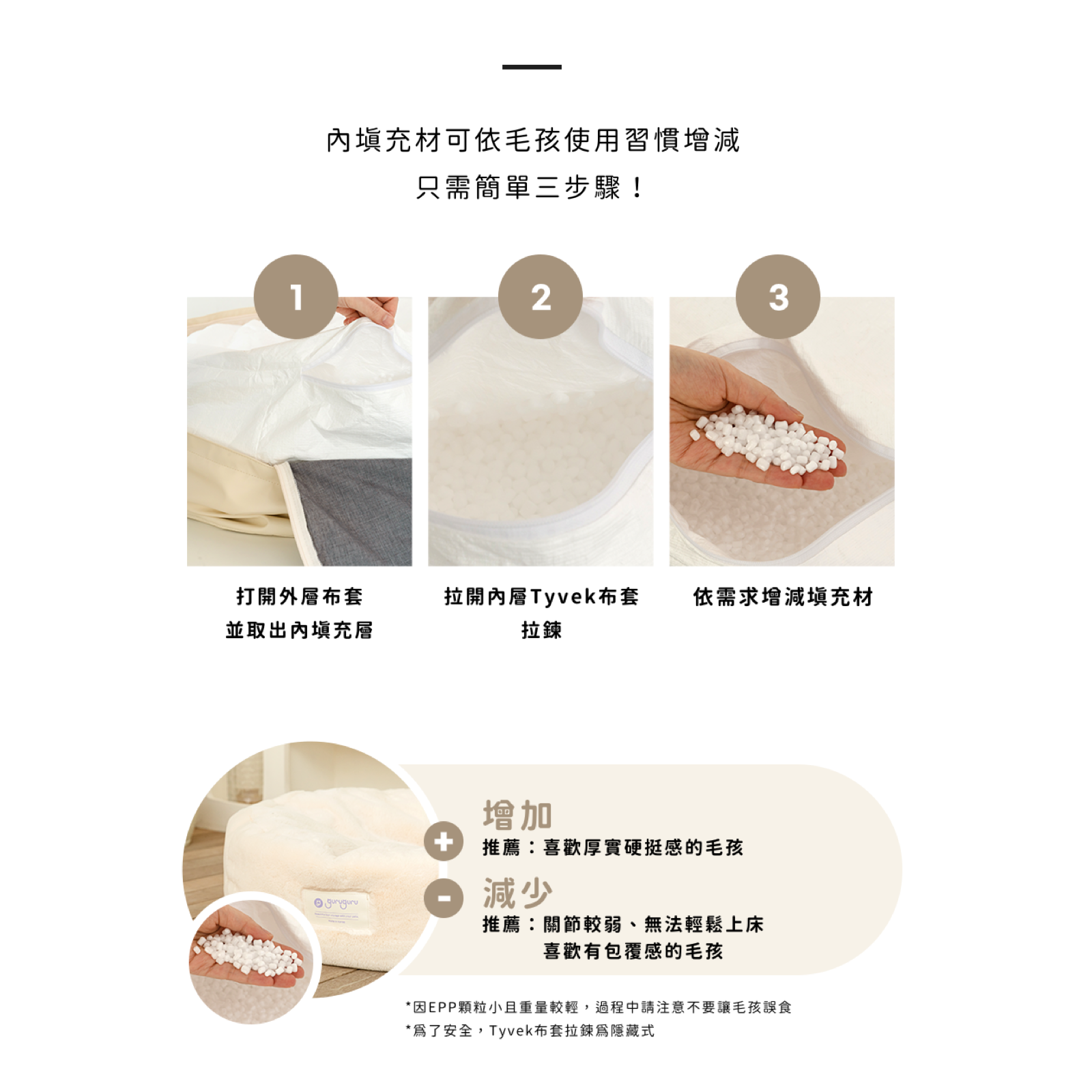 韓國 guruguru 皮革懶骨頭專用替換套 - 高品質寵物窩 - 特價 $TWD 1080｜LOVE PET FAMILY