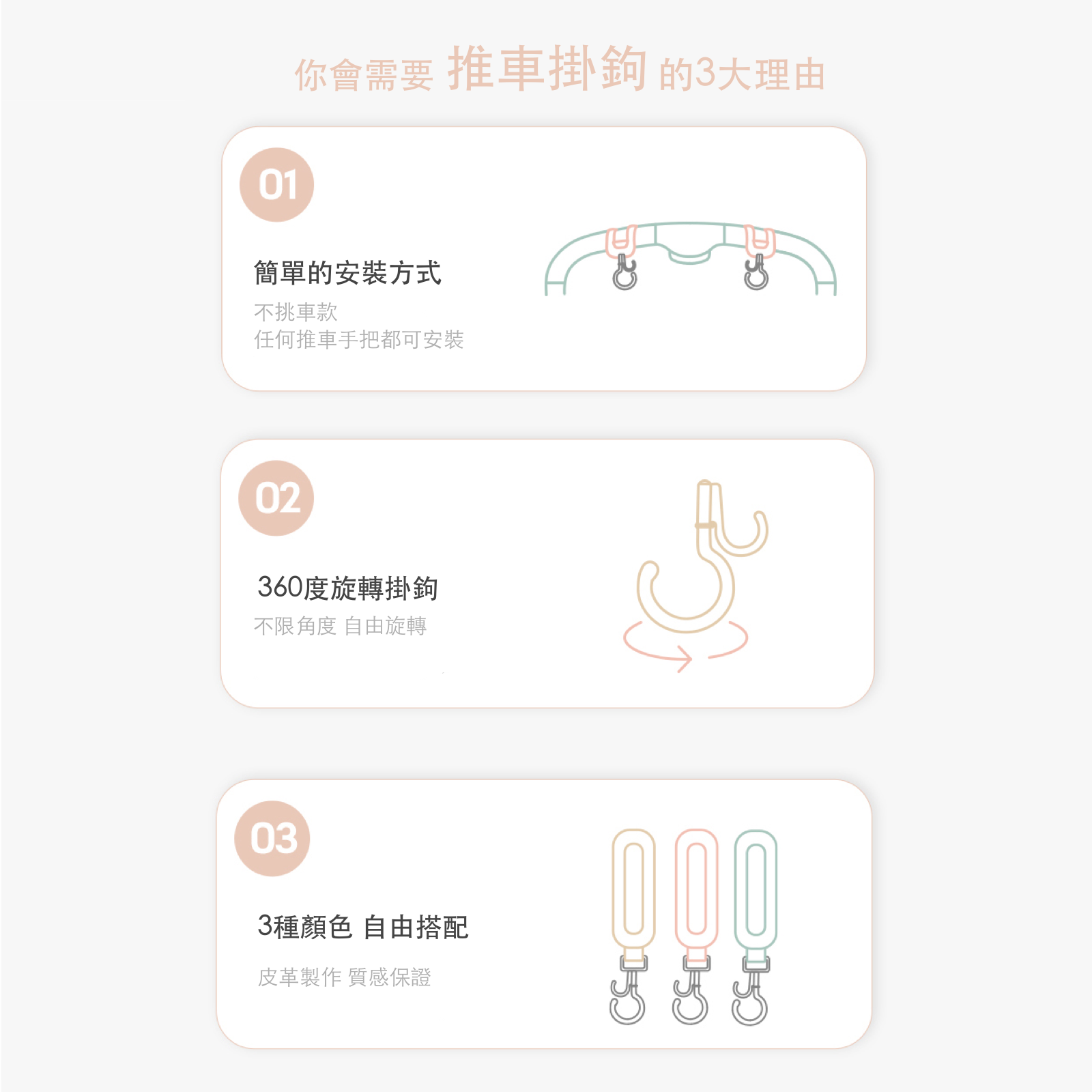 ［Wholesale］韓國 POMPOLARR PET 寵物推車配件推車掛鉤｜全車適用 - 高品質 - 特價 $TWD 680｜LOVE PET FAMILY