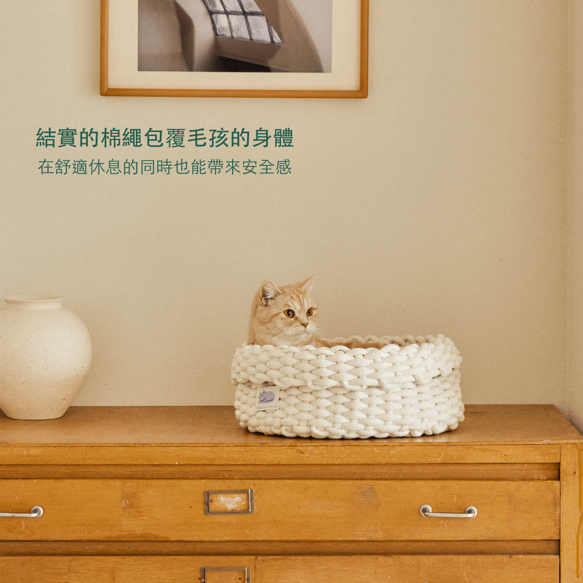 韓國 Fidotail 折疊編織貓窩狗窩寵物窩 - 高品質寵物窩 - 特價 $TWD 1080｜LOVE PET FAMILY